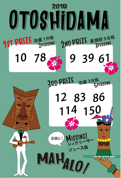 お年玉付き年賀状 当選番号